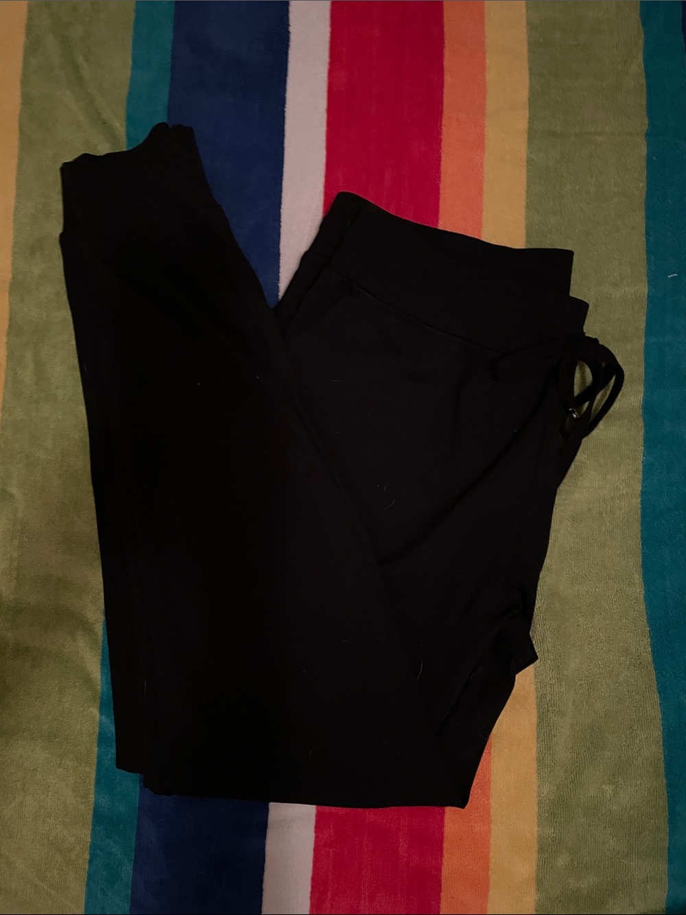 ZYIA Black Knit Joggers—like new condition